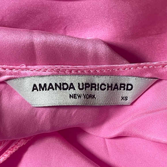 Amanda Uprichard Samba Dress in SHOCKING Pink Elegant Halter Dress Backless XS - Picture 6 of 8